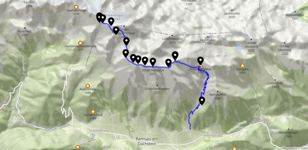 Ramsauer Klettersteig - Wanderung