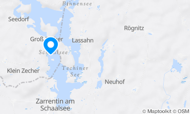 Karte der Region um Schaalsee Groß Zecher