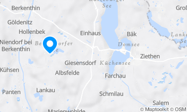 Karte der Region um Badestelle am Behlendorfer See