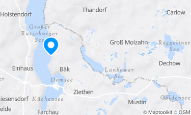 Karte der Region um Ratzeburger See, Kalkhütte