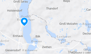 Karte der Region um Ratzeburger See, Buchholz
