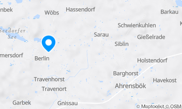 Karte der Region um Gemeinde Seedorf/Seekamp Badestelle Seekamper See