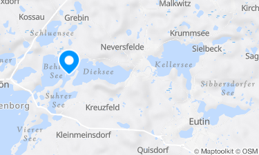 Karte der Region um Behler See, Timmdorf
